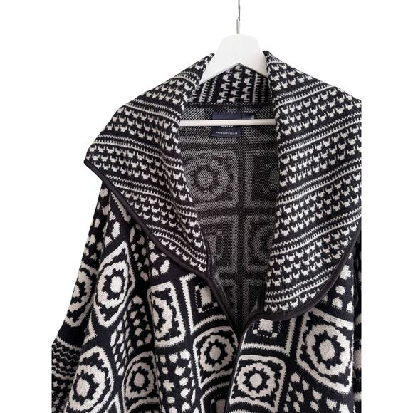 Maeve Anthropologie Square Patchwork Cardigan Boxy Open Front One Size - Picture 4 of 7